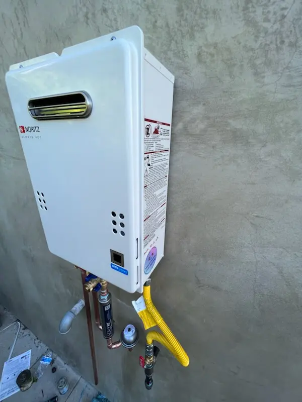 Tankless water heater installation for Vineyard Crossroads homes
